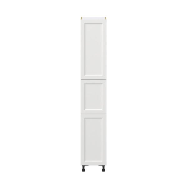 Magnolia Painted Bright White Recessed Assembled Pantry  Cabinet with 5 Shelves (15 in. W x 89.5 in. H x 24 in. D)