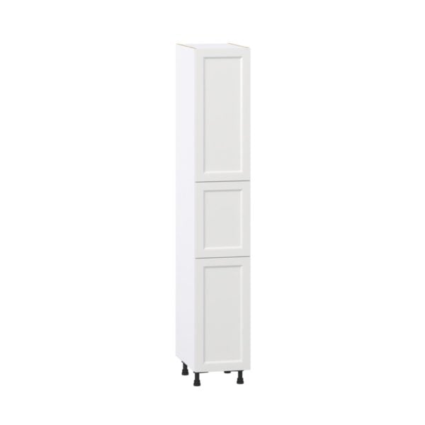 Magnolia Painted Bright White Recessed Assembled Pantry  Cabinet with 5 Shelves (15 in. W x 89.5 in. H x 24 in. D)