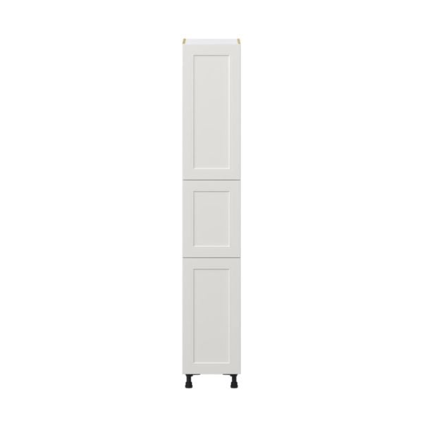 Wisteria Painted Light Gray Recessed Assembled Pantry  Cabinet with 5 Shelves (15 in. W x 89.5 in. H x 24 in. D)