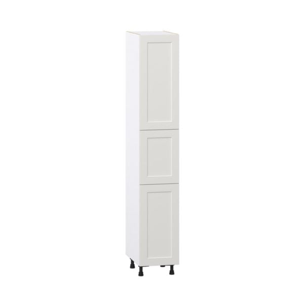 Wisteria Painted Light Gray Recessed Assembled Pantry  Cabinet with 5 Shelves (15 in. W x 89.5 in. H x 24 in. D)