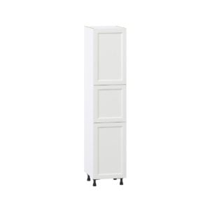 Magnolia Painted Bright White Recessed Assembled Pantry Cabinet with 2 Doors and 4 Inner Drawers (18 in. W X 84.5 in. H X 24 in. D)