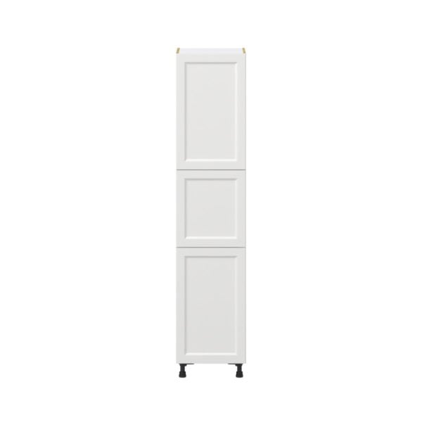 Magnolia Painted Bright White Recessed Assembled Pantry  Cabinet with 4 Shelves (18 in. W x 84.5 in. H x 24 in. D)