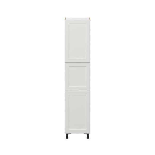 Wisteria Painted Light Gray Recessed Assembled Pantry  Cabinet with 4 Shelves (18 in. W x 84.5 in. H x 24 in. D)