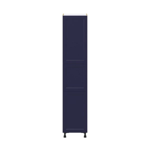 Camellia Painted Midnight Blue Recessed Assembled Pantry  Cabinet with 5 Shelves (18 in. W x 89.5 in. H x 24 in. D)