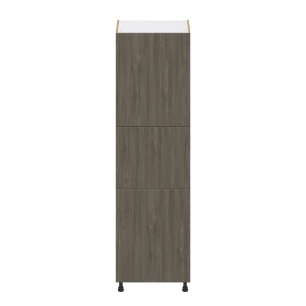 Cordyline Textured Slab Walnut Assembled Pantry Cabinet with 2 Doors and 4 Inner Drawers (24 in. W X 84.5 in. H X 24 in. D)