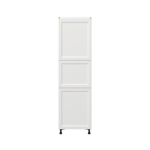 Magnolia Painted Bright White Recessed Assembled Pantry  Cabinet with 4 Shelves (24 in. W x 84.5 in. H x 24 in. D)