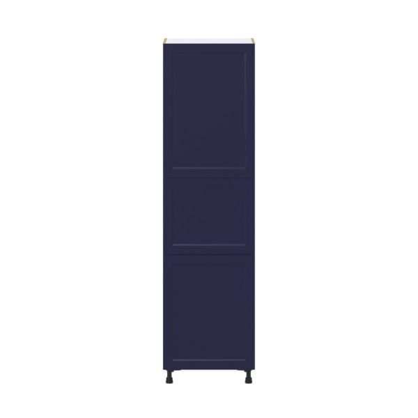 Camellia Painted Midnight Blue Recessed Assembled Pantry  Cabinet with 5 Shelves (24 in. W x 89.5 in. H x 24 in. D)