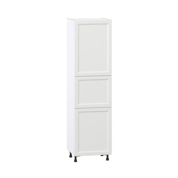 Magnolia Painted Bright White Recessed Assembled Pantry  Cabinet with 5 Shelves (24 in. W x 89.5 in. H x 24 in. D)