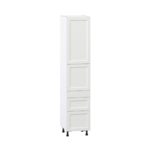 Magnolia Painted Bright White Recessed Assembled Pantry  Cabinet with 3 Drawers and 2 Inner Drawers (18 in. W X 89.5 in. H X 24 in. D)