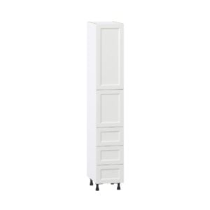 Magnolia Painted Bright White Recessed Assembled Pantry Cabinet 2 Doors with 3 Drawers and 2 Inner Drawers (15 in. W X 89.5 in. H X 24 in. D)