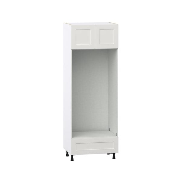 Wisteria Painted Light Gray Recessed Assembled Pantry Double Oven  Cabinet with a Drawer (30 in. W x 84.5 in. H x 24 in. D)