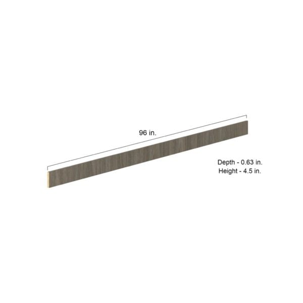 0.75 in. W x 4.75 in. H x 96 in. D Cordyline Texmel Slab Walnut Toe Kick