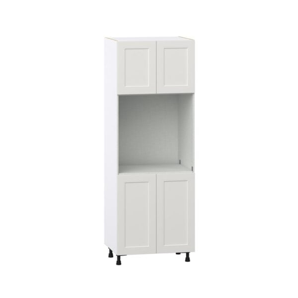 Wisteria Painted Light Gray Recessed Assembled Single Oven  Cabinet (30 in. W x 84.5 in. H x 24 in. D)