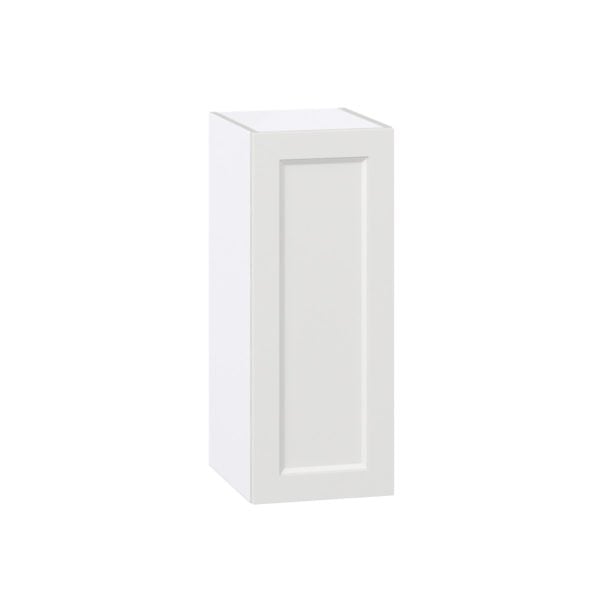 Magnolia Painted Bright White Recessed Assembled Wall  Cabinet With Full High Door (12 in. W x 30 in. H x 14 in. D)