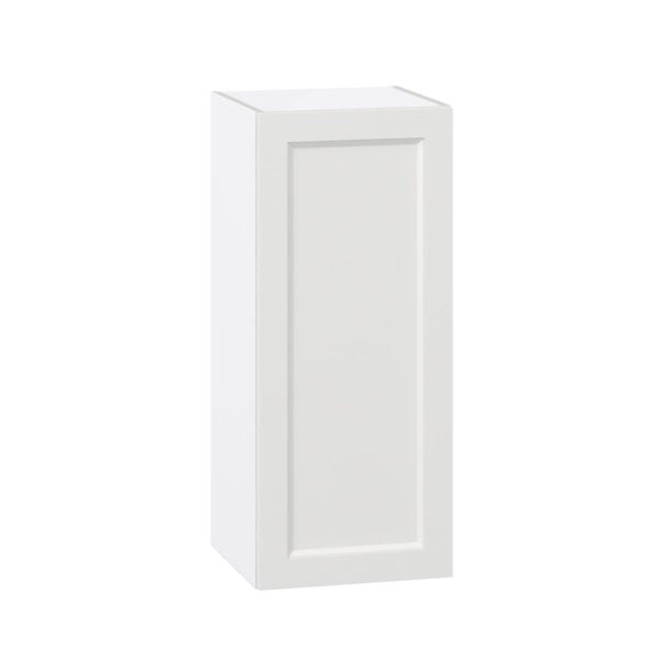 Magnolia Painted Bright White Recessed Assembled Wall  Cabinet with Full High Door (15 in. W x 35 in. H x 14 in. D)