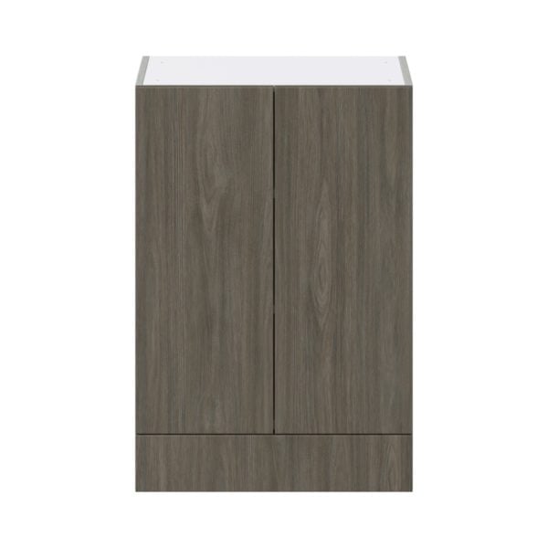 Cordyline Textured Slab Walnut Assembled Wall  Cabinet with 2 Doors and a 5 in. Drawer (24 in. W x 35 in. H x 14 in. D)