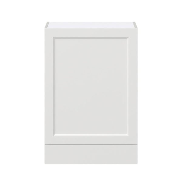 Magnolia Painted Bright White Recessed Assembled Wall  Cabinet with a Door and a 5 in. Drawer (24 in. W x 35 in. H x 14 in. D)