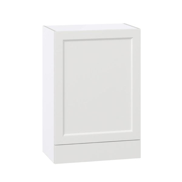 Magnolia Painted Bright White Recessed Assembled Wall  Cabinet with a Door and a 5 in. Drawer (24 in. W x 35 in. H x 14 in. D)