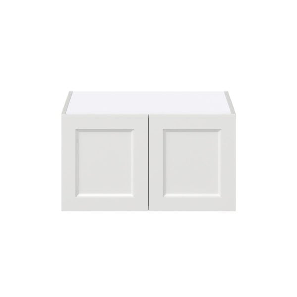 Magnolia Painted Bright White Recessed Assembled Deep Wall Bridge  Cabinet (27 in. W X 15 in. H X 24 in. D)