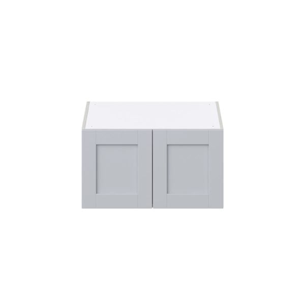 Sea Holly Light Gray  Shaker Assembled Deep Wall Bridge  Cabinet (27 in. W X 15 in. H X 24 in. D)