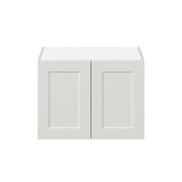 Wisteria Painted Light Gray Recessed Assembled Deep Wall Bridge Cabinet (27 in. W X 20 in. H X 24 in. D)