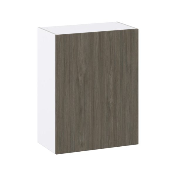 Cordyline Textured Slab Walnut Assembled Wall  Cabinet (27 in. W X 35 in. H X 14 in. D)