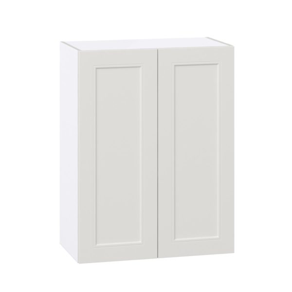 Wisteria Painted Light Gray Recessed Assembled Wall  Cabinet (27 in. W X 35 in. H X 14 in. D)