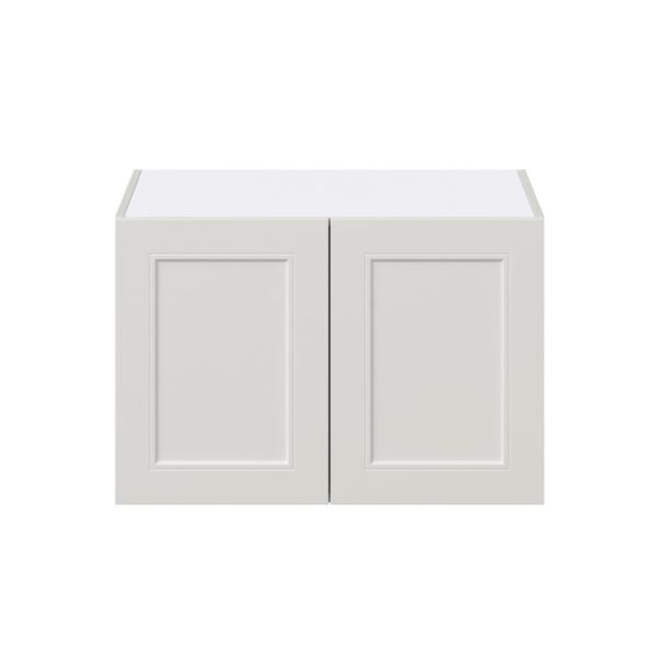 Wisteria Painted Light Gray Recessed Assembled Deep Wall Bridge Cabinet (30 in. W x 20 in. H x 24 in. D)