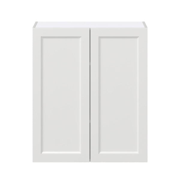 Magnolia Painted Bright White Recessed Assembled Wall  Cabinet with 2 Full High Doors (30 in. W x 35 in. H x 14 in. D)