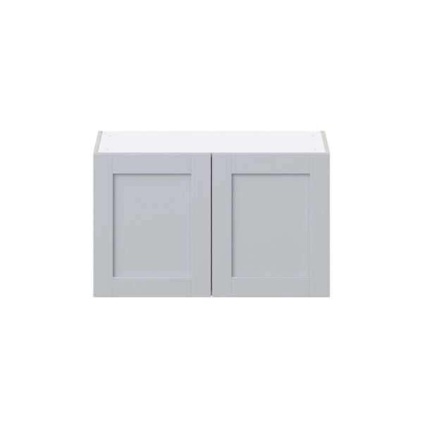 Sea Holly Light Gray  Shaker Assembled Wall Bridge  Cabinet (33 in. W X 20 in. H X 14 in. D)