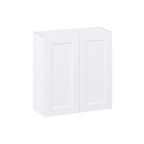 Jasmine Painted Warm White  Shaker Assembled Wall  Cabinet (33 in. W X 35 in. H X 14 in. D)