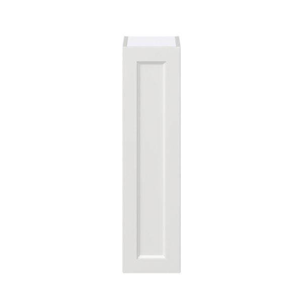 Magnolia Painted Bright White Recessed Assembled Wall  Cabinet with Full High Door (9 in. W x 35 in. H x 14 in. D)