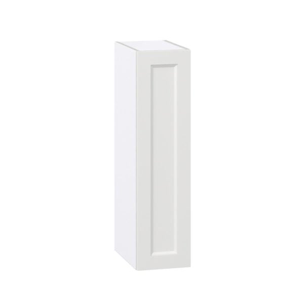 Magnolia Painted Bright White Recessed Assembled Wall  Cabinet with Full High Door (9 in. W x 35 in. H x 14 in. D)