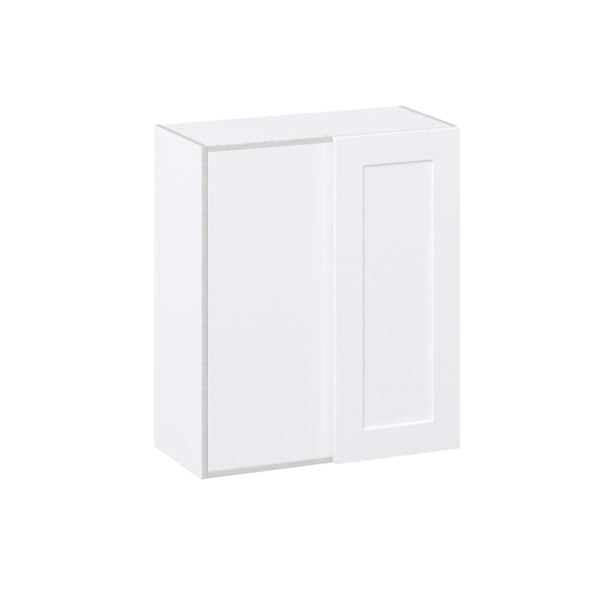 Jasmine Painted Warm White  Shaker Assembled Wall Blind Corner  Cabinet (30 in. W X 35 in. H X 14 in. D)