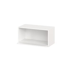 Magnolia Painted Bright White Recessed Assembled Wall Microwave Shelf  Cabinet (30 in. W X 15 in. H X 14 in. D)