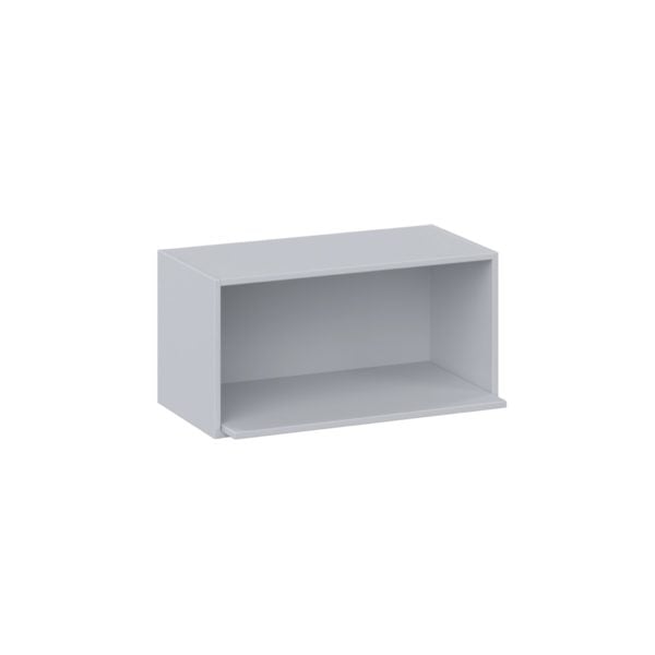 Sea Holly Light Gray  Shaker Assembled Wall Microwave Shelf  Cabinet (30 in. W X 15 in. H X 14 in. D)