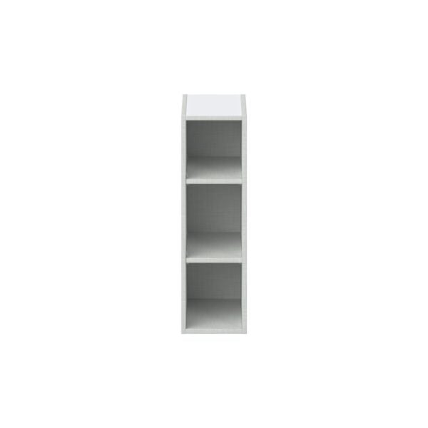 Bright White Wall Open Shelf 9 in. W X 30 in. H X 14 in. D