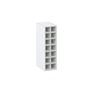 Bright White Wall Wine Rack 9 in. W X 30 in. H X 14 in. D