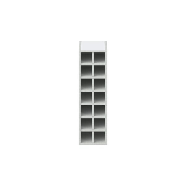 Bright White Wall Wine Rack 9 in. W X 30 in. H X 14 in. D