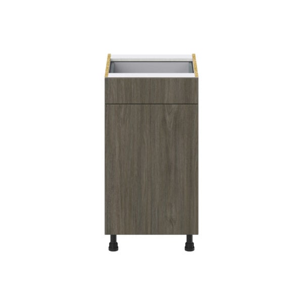 Cordyline Textured Slab Walnut Assembled Base Cabinet With a Pull Out (18 in. W x 34.5 in. H x 24 in. D)