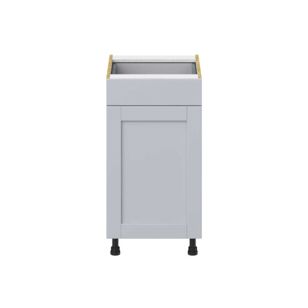 Sea Holly Light Gray  Shaker Assembled Base Cabinet With a Pull Out (18 in. W x 34.5 in. H x 24 in. D)