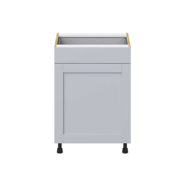 Sea Holly Light Gray  Shaker Assembled Base Cabinet With a Pull Out (24 in. W x 34.5 in. H x 24 in. D)