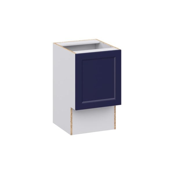 Camellia Painted Midnight Blue Recessed Assembled 18 in. W x 30 in. H x 21 in. D Accessible ADA Vanity Base Cabinet