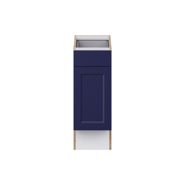 Camellia Painted Midnight Blue Recessed Assembled 12 in. W x 32.5 in. H x 24 in. D Accessible ADA Base Cabinet with 1 Drawer