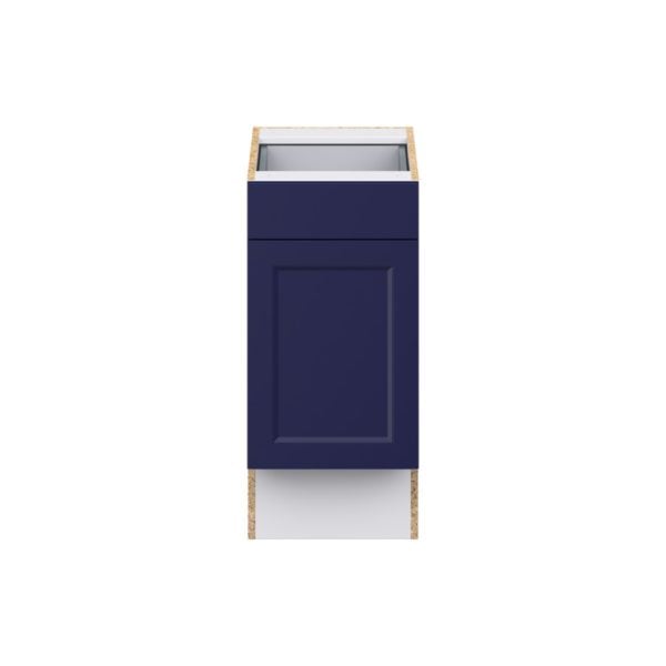 Camellia Painted Midnight Blue Recessed Assembled 15 in. W x 32.5 in. H x 24 in. D Accessible ADA Base Cabinet with 1 Drawer