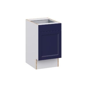 Camellia Painted Midnight Blue Recessed Assembled 18 in. W x 32.5 in. H x 24 in. D Accessible ADA Base Cabinet with 1 Drawer