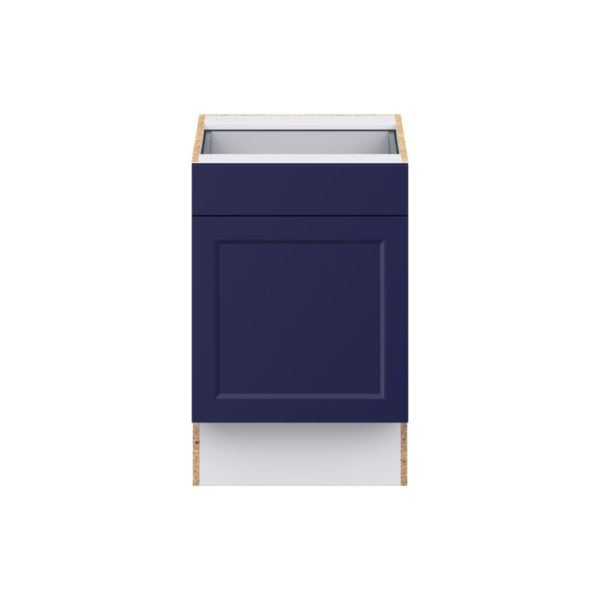 Camellia Painted Midnight Blue Recessed Assembled 21 in. W x 32.5 in. H x 24 in. D Accessible ADA Base Cabinet with 1 Drawer