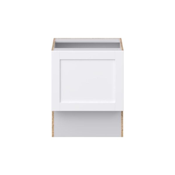 Dahlia Bright White Shaker Assembled 24 in. W x 30 in. H x 21 in. D Accessible ADA Vanity Base Cabinet