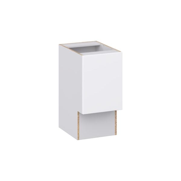 Lily Bright White Slab Assembled 15 in. W x 30 in. H x 21 in. D Accessible ADA Vanity Base Cabinet