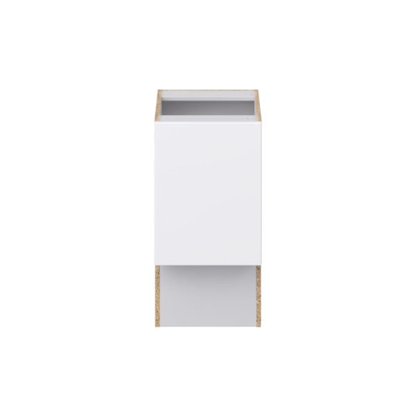 Lily Bright White Slab Assembled 15 in. W x 30 in. H x 21 in. D Accessible ADA Vanity Base Cabinet